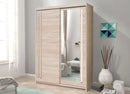 Seriva Elegant High Gloss 2 Door Sliding Wardrobe 175cm