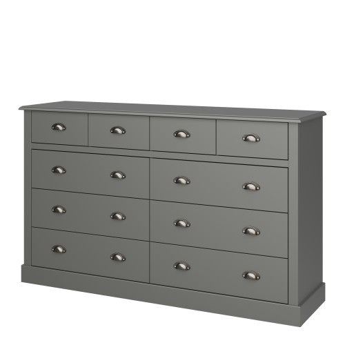 Luscanny Sandringham 4 + 6 Drawer Sideboard Off Grey Storage Unit