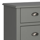 Luscanny Sandringham 4 + 6 Drawer Sideboard Off Grey Storage Unit