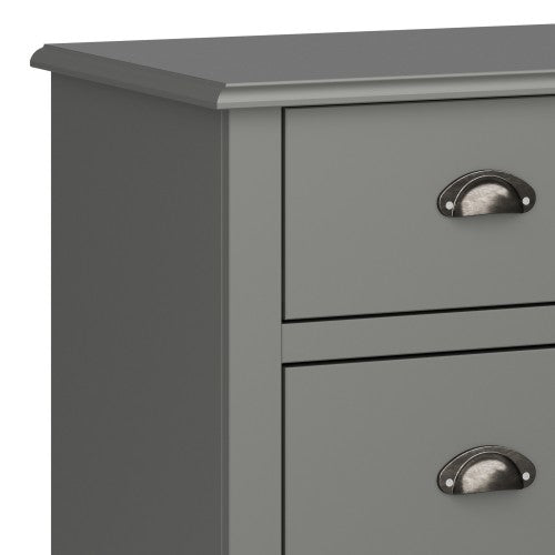 Luscanny Sandringham 4 + 6 Drawer Sideboard Off Grey Storage Unit