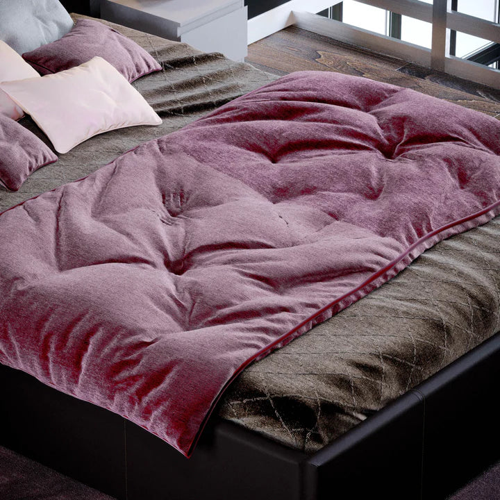 Muvazzi Double Ottoman Faux Leather Bed in Brown With Large Underbed Storage & Headboard