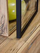 Luscanny Rizora Polished Wooden Entertainment Unit with 7 Cabinets