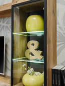 Luscanny Rizora Polished Wooden Entertainment Unit with 7 Cabinets