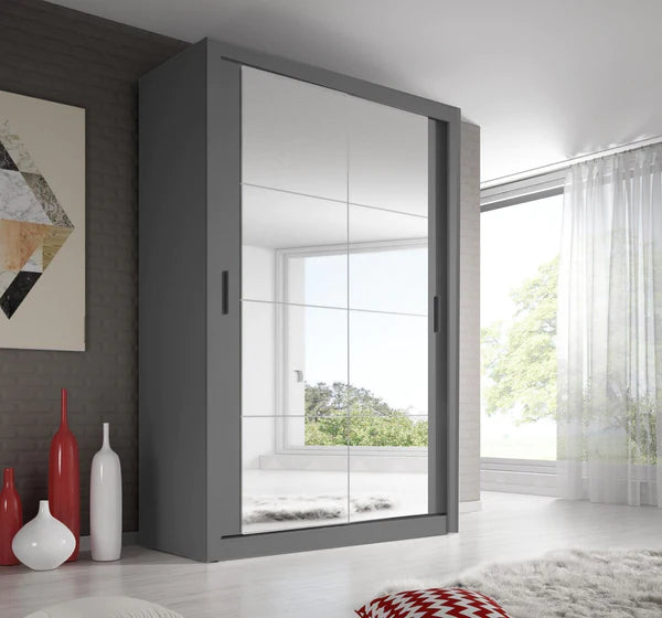 Zinsom Mirror 2 Door Sliding Wardrobe 120cm colours