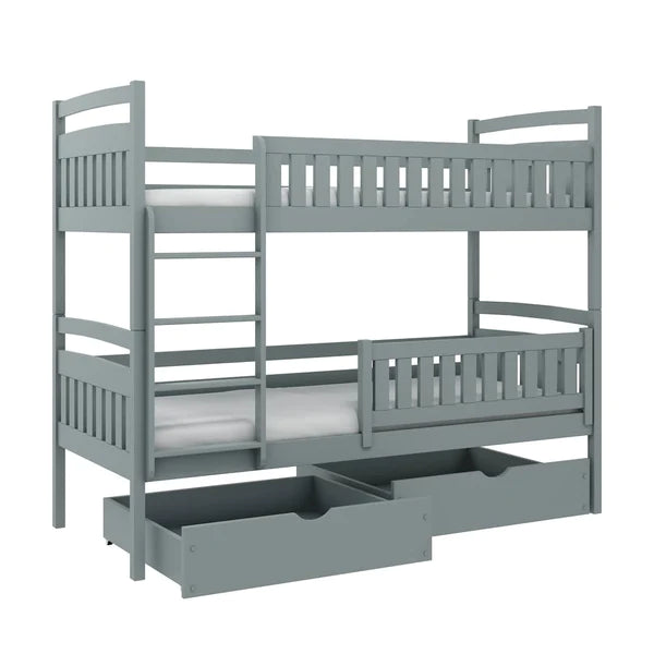 Luscanny Levrozzi Large Wooden Bunk Bed with Storage Unit