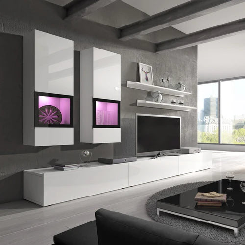 Levvrazae TV Set For Living Room  with TV Stand & Display Cabinets