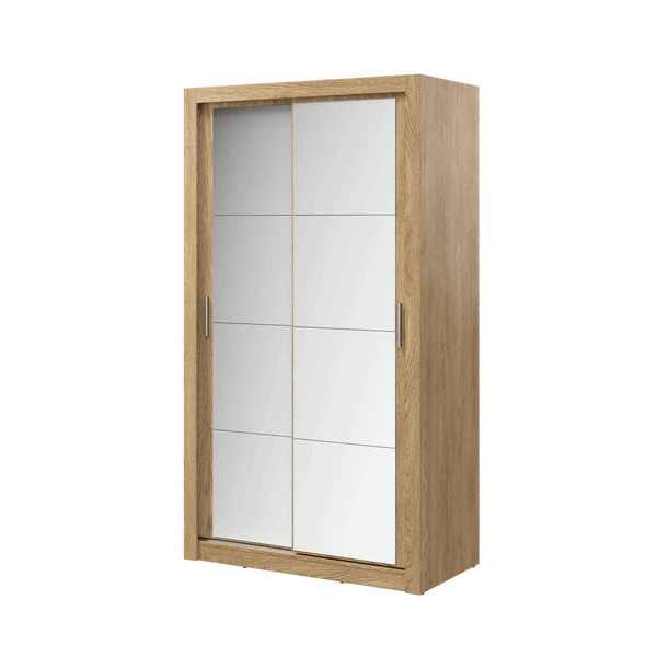 Zinsom Mirror 2 Door Sliding Wardrobe 120cm colours