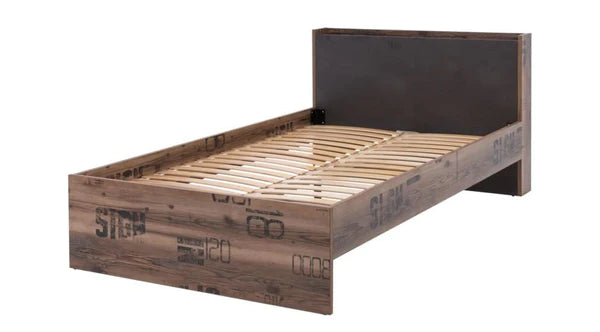 Luscanny Large Modern Wooden Bed Frame 120cm