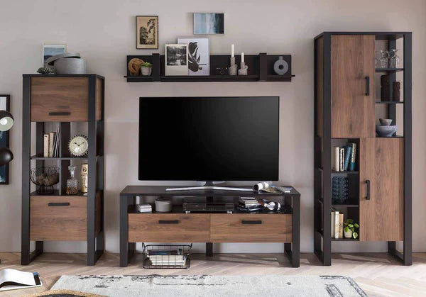 Luscanny Volotti Large Living Room Entertainment Set with Large Display Cabinets