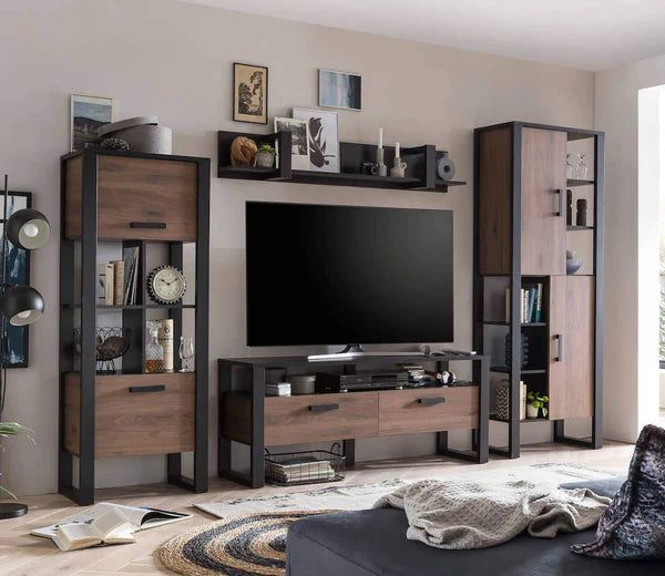 Luscanny Volotti Large Living Room Entertainment Set with Large Display Cabinets