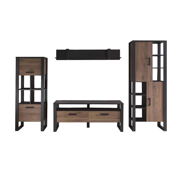 Luscanny Volotti Large Living Room Entertainment Set with Large Display Cabinets