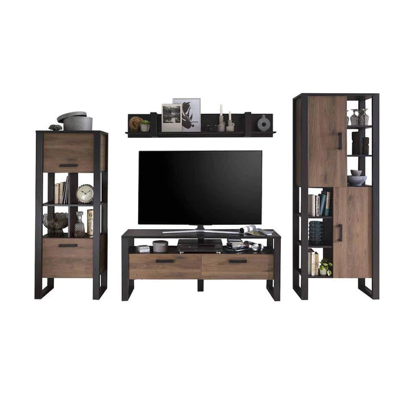 Luscanny Volotti Large Living Room Entertainment Set with Large Display Cabinets