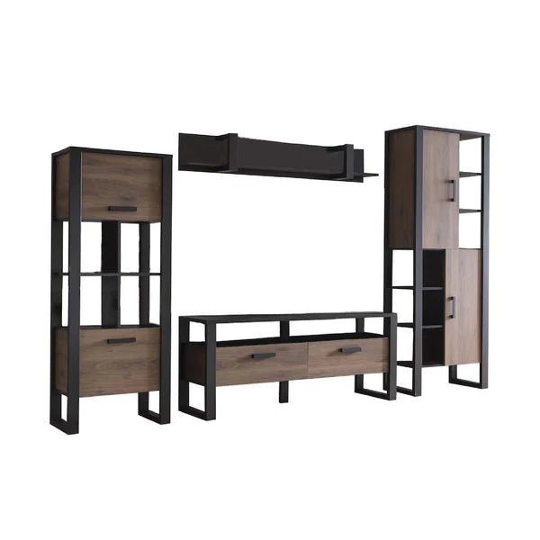 Luscanny Volotti Large Living Room Entertainment Set with Large Display Cabinets