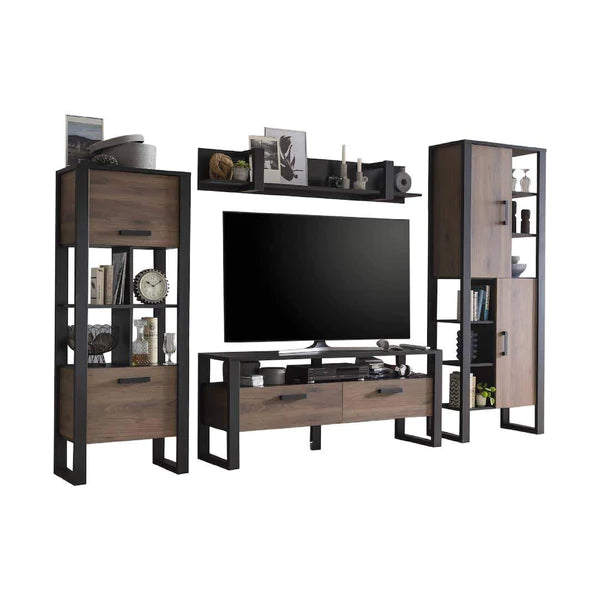 Luscanny Volotti Large Living Room Entertainment Set with Large Display Cabinets