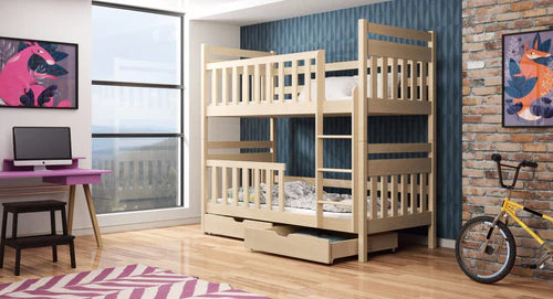 Lcannzy Cabin Bunk Bed & Desktop Table with Ladder in 3 colours