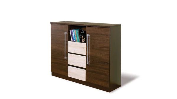 Luscanny Large 3 Drawer 2 Door Large Modern Storage Unit 130cm