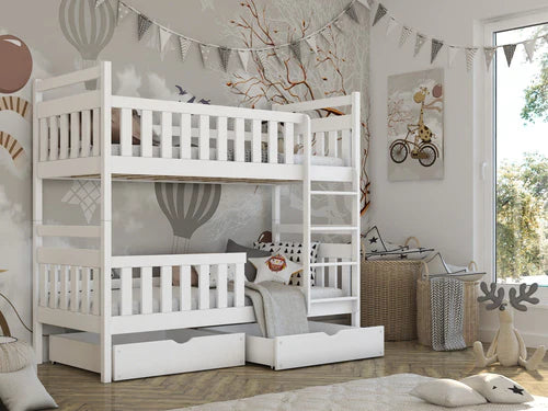 Lcannzy Cabin Bunk Bed & Desktop Table with Ladder in 3 colours