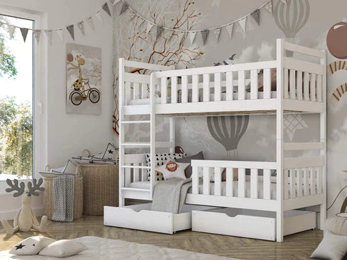 Lcannzy Cabin Bunk Bed & Desktop Table with Ladder in 3 colours