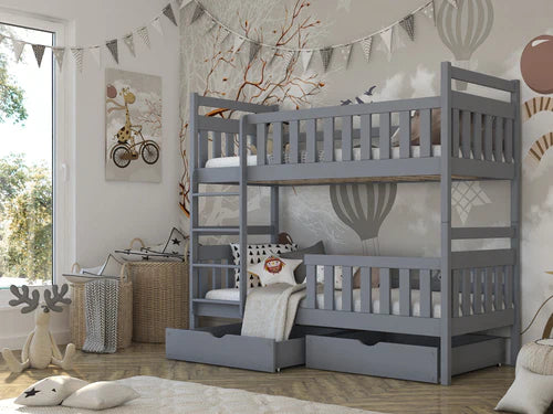 Lcannzy Cabin Bunk Bed & Desktop Table with Ladder in 3 colours