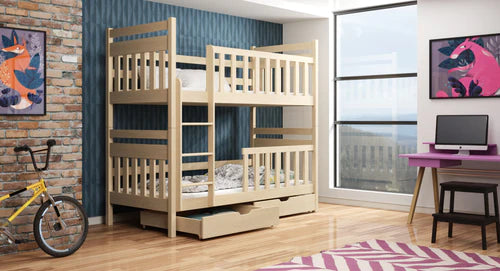 Lcannzy Cabin Bunk Bed & Desktop Table with Ladder in 3 colours