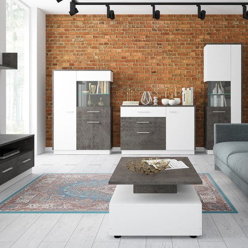 Luscanny zanvezzi Large 1 door 2 drawer 1 compartment sideboard Storage Unit