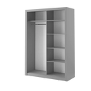 Zinsom Modern Glass Mirror 2 Door Wardrobe in 5 Colours