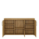 Luscanny Cortina 3 door glazed sideboard in Grandson Oak