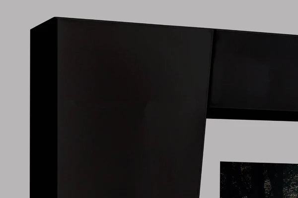 Luscanny Velinz XL Matt Black High Gloss Entertainment Unit TV Stand & Storage Shelf 275cm