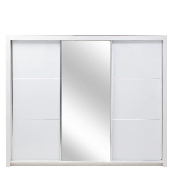 Sacrima Large High Functional Multi-Design Mirror Door Wardrobe 208cm