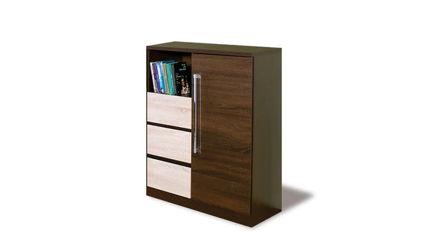 Luscanny Large 3 Drawer 1 Door Large Modern Storage Unit 85cm