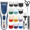 Wahl Colour Pro Cordless Clipper Kit, Soft Hairbrush Neck Duster, 12 Colour Coded Guide Combs