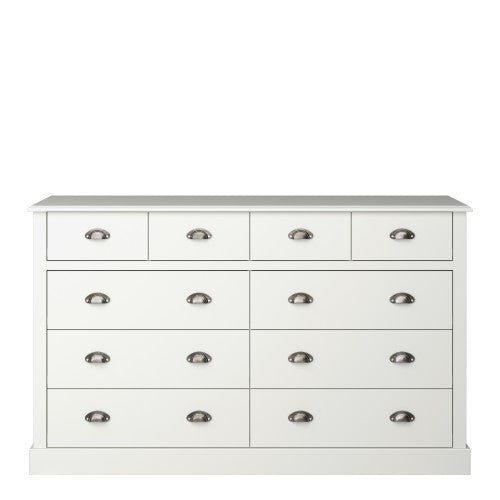 Luscanny Sandringham 4 + 6 Drawer Sideboard Off White Storage Unit