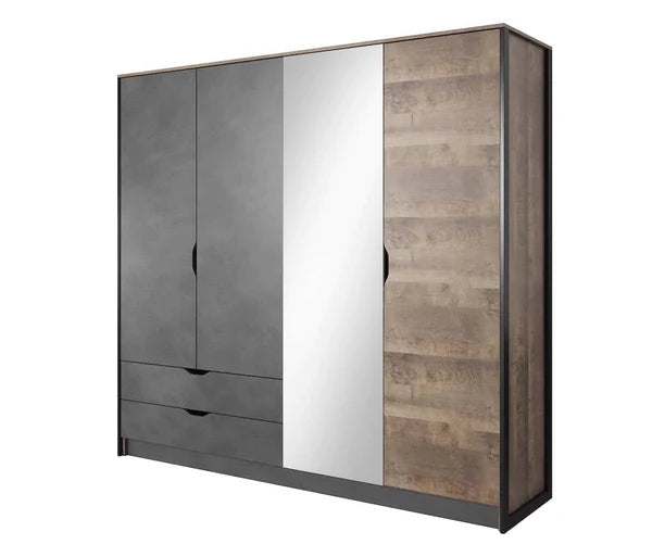 Zinsom Ardenza Mixed Design Hinged Door Wardrobe 220cm